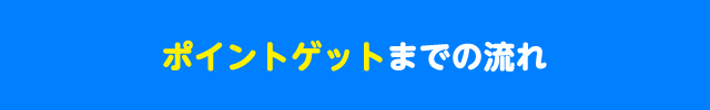 ポイントゲットまでの流れ